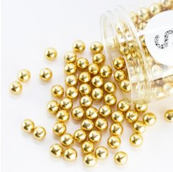 Cukrové zdobení Super Streusel Schokokugeln Gold, 180g