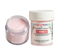 Sugarflair třpytkový cukr pink