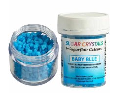 Sugarflair Cukrové krystaly SUGAR CRYSTALS Baby blue