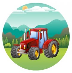 Jedlý obrázek traktor