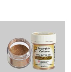 Sugarflair Prachová perleťová barva FESTIVE GOLD , 4g