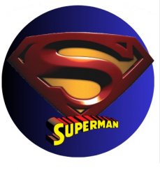 Jedlý obrázek Superman logo