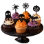 Cupcake zápichy Halloween – sada 6 ks