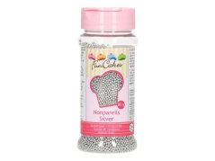 Cukrové zdobení FunCakes, máček stříbrný 80g