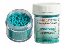 Sugarflair Cukrové krystaly SUGAR CRYSTALS Tyrkysová