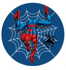 Jedlý obrázek Spider blue fondánový list