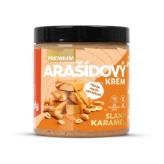 GRIZLY Arašídový krém slaný karamel dóza 500 g