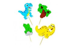 Cukrové zápichy Dino II. na dort