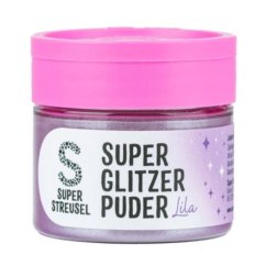 Jedlý Glitrový prach Super Streusel Lila, 10g