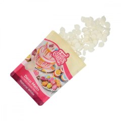 Barevná poleva Funcakes Natural White - bílá, 250g