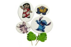 Cukrové zápichy Lilo a Stitch na dort