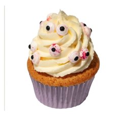 Cukrové krvavé oči PME na Halloween cupcakes