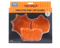 PME sada plastových vykrajovátek/razítek Halloween  3 ks