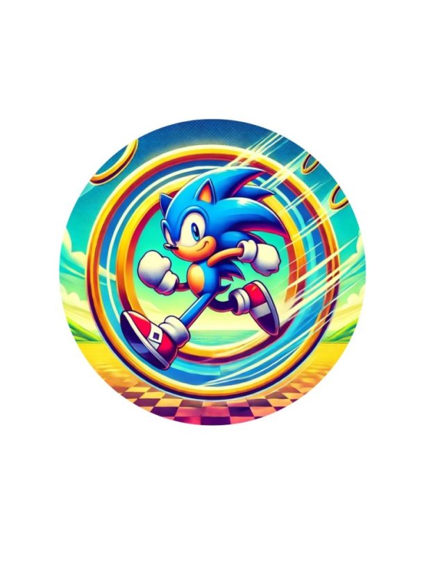 Jedlý papír ježek Sonic II.