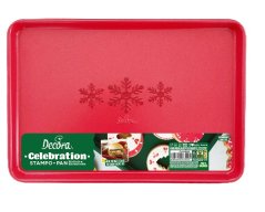 Plech vánoční červený