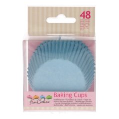 Cukrářské košíčky, 50x32mm Light Blue, FunCakes, 48ks
