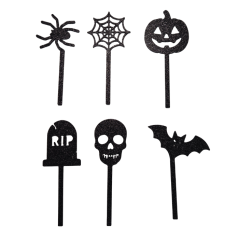 Cupcake zápichy Halloween – sada 6 ks