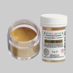 Sugarflair Prachová perleťová barva RADIANT GOLD, 4g
