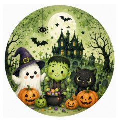 Jedlý papír Halloween na dort I. Ø 19 cm