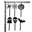 Cupcake zápichy Halloween – sada 6 ks