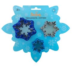 Plastová vykrajovátka sněhové vločky 3ks