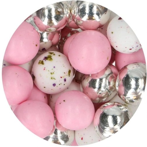 FunCakes cukrové zdobení, Choco Crispy Balls – Girly Glam, 130g