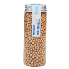 Zlaté cukrové perličky 4 mm PME 74 g