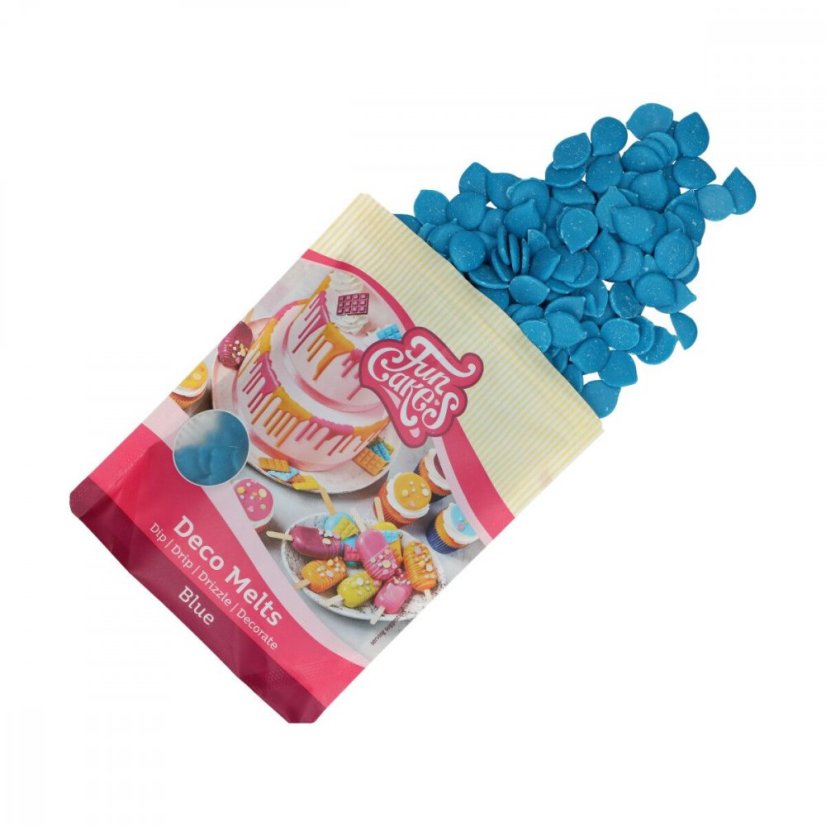 Barevná poleva Funcakes Blue - modrá, 250g