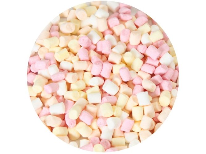 Cukrové zdobení FunCakes, Micro Marshmallows 50g