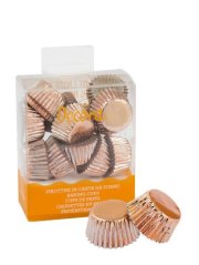Cukrářské košíčky na pralinky rose gold 27 x 17 mm Decora, 180ks