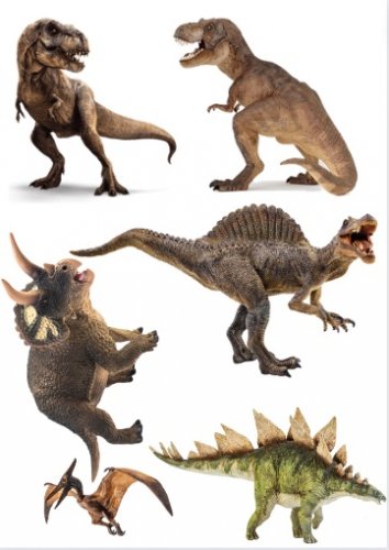 Jedlý obrázek Dinosauři 3 - Typ: Jedlý papír