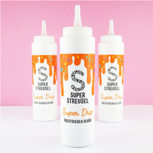 Cake Drip Super Streusel - oranžová 300g
