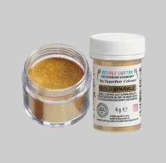 Sugarflair Prachová perleťová barva GOLD SPARKLE, 4g