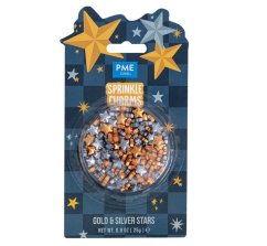 PME Cukrové sypání vánoční Sprinkle Charms hvězdičky 25 g