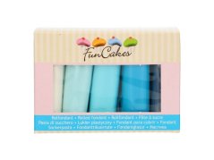 Sada barevných fondánových hmot FunCakes - Blue Colour