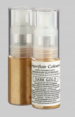 Jedlé třpytky v rozprašovači Dark Gold