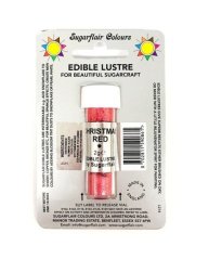 Sugarflair Christmas red s leskem