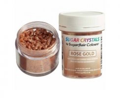 Sugarflair Cukrové krystaly SUGAR CRYSTALS Rose gold