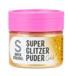 Jedlý Glitrový prach Super Streusel Gold - Zlatý, 10g