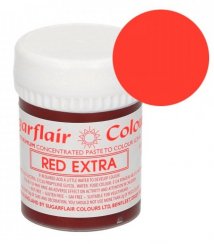 Gelová barva Sugarflair koncentrovaná RED EXTRA, 42 g