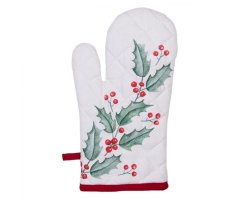 Kuchyňská rukavice vánoční cesmína