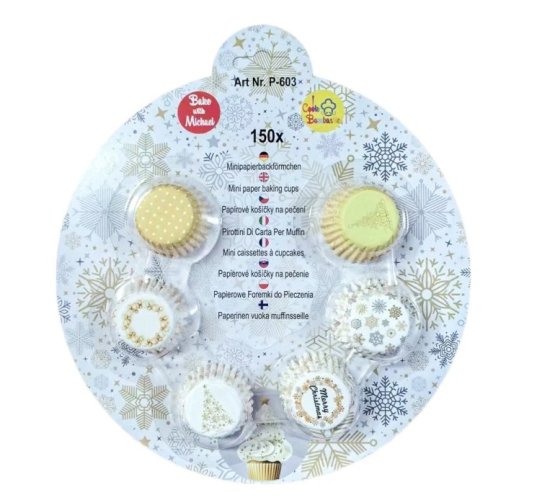 Sada minikošíčků Xmas GOLD