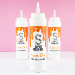 Cake Drip Super Streusel - oranžová 300g