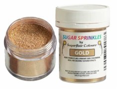 Sugarflair třpytkový cukr zlatý