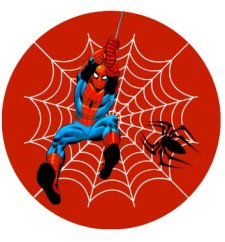 Jedlý obrázek Spider red fondánový list