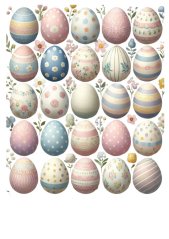 Jedlý papír Velikonoce kraslice I.