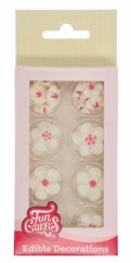 FunCakes Cukrové kytičky - bílo-růžové mix 32 ks