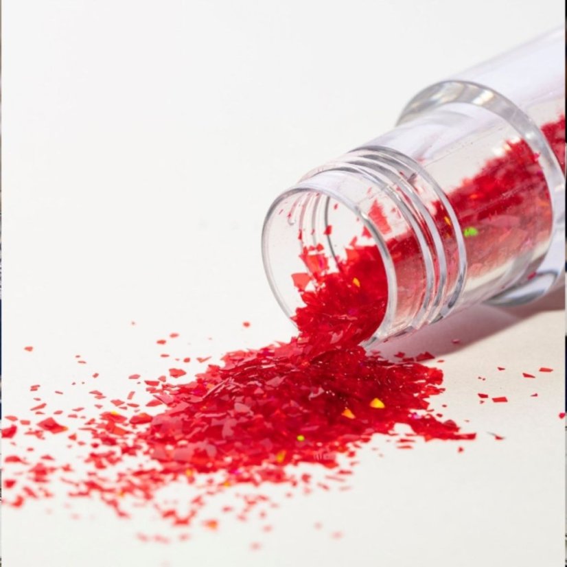 Červené jedlé třpytky a glitry na dort – Red Ruby 3 g