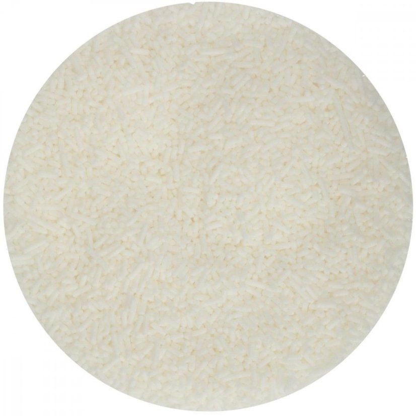 Cukrové zdobení FunCakes, Strands White - válečky 80g