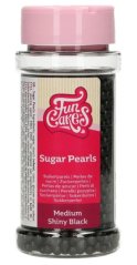Cukrové sypání Funcakes černé perly medium